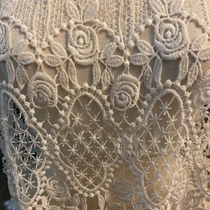 La Hearts - crochet lace - halter top-  small